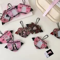 Doce estilo legal dos desenhos animados amor coração 3cm pingente estudante saco ornamentos menina estrela perseguindo I