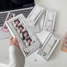 Versão coreana estrela-atrito menina brilhando estrela vida quatro grade cartão livro estudante tira longa cabeça grande