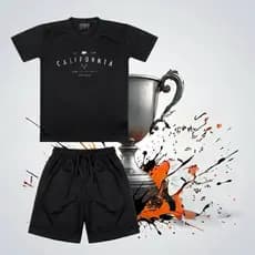 Conjunto Infantil Dri Fit Camisa e Short Estampas de Cidades| Roupa Menino Verão Confortável e Estilosa