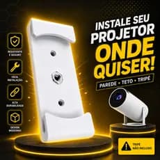 Suporte para Projetor Hy300 Fixação Parede, Teto ou Tripé Transpeed MagCubic ou Salange