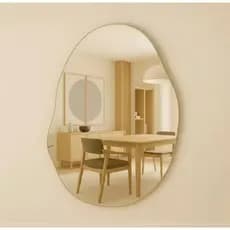 Espelho Orgânico Assimétrico Decorativo para Sala Banheiro