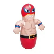 Boneco Inflável João Bobo Divertido Lutador Mascarado Boxeador Intex