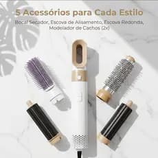 secador de cabelo escova de ar quente 5 em 1 modelador de cabelo 110v ou 220v