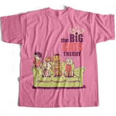 Camiseta Básica Gatos The Big Bang Theory Estampada 100% Algodão Slim Várias Cores