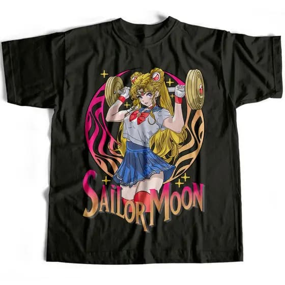 Camiseta Básica Serena Maromba GYM Treino Sailor Moon Estampada 100% Algodão Slim Várias Cores