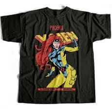 Camiseta Básica Jean Grey X Men Estampada 100% Algodão Várias Cores Estampada 100% Algodão Várias Cores