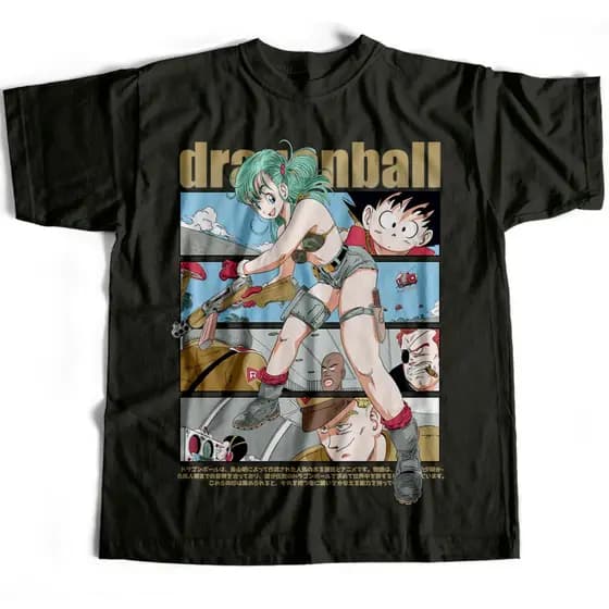 Camiseta Básica Bulma Gerreira Dragon Ball Super DBZ Estampada 100% Algodão Slim Várias Cores