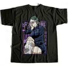 Camiseta Básica Maki Zenin Mestre em Armas Jujutsu Kaisen 0 Estampada 100% Algodão Várias Cores Estampada 100% Algodão V