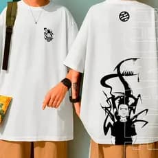 Camiseta  Anime Kunai Shikamaru Ninja Sombras Camisa Unissex 100% Algodão Estampada Slim Várias Cores