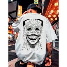 Camiseta  Anime Solo Sung Jin-Woo Estatua Arquiteto Leveling Camisa Estampada 100% Algodão Estampada Slim Várias Cores