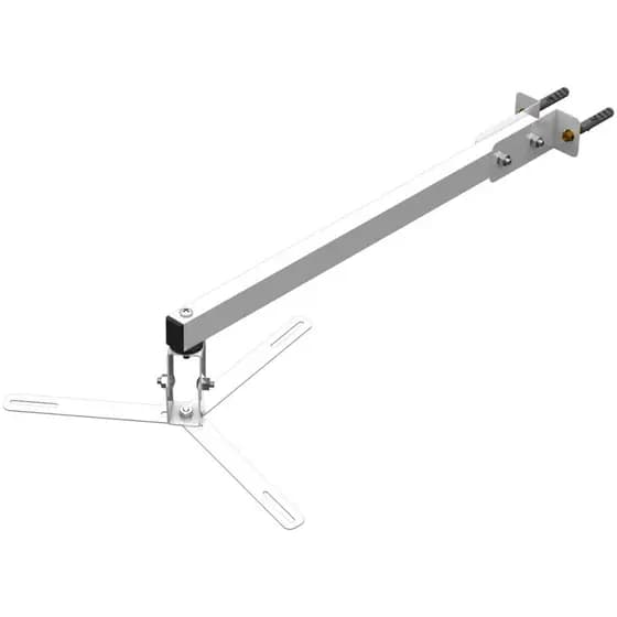 SUPORTE PROJETOR MINI LED PAREDE BRAÇO 50 CM BRANCO
