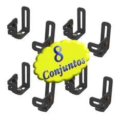 SUPORTES HOME THEATER CAIXA SOM AJUSTÁVEL 4 PARES
