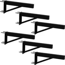 6 SUPORTES PIA PARAFUSAR BANCADA APARADOR 80 CM PRETO