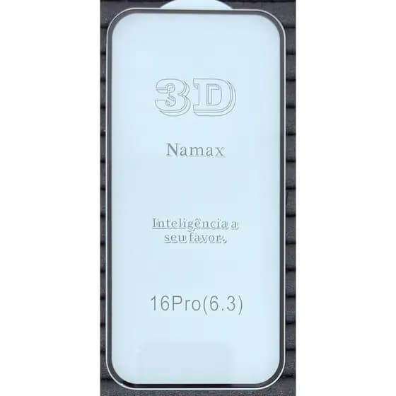 Película compatível com Iphone 16/16 Pro/17/17 Pro de Vidro 3D