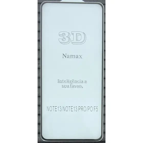 Película compatível com Xiaomi Redmi Note 13/Note 13 Pro de Vidro 3D