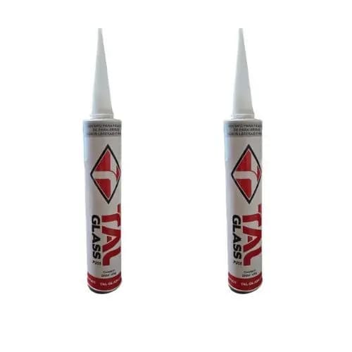 Kit 2 Cola Adesivo Parabrisa Vidros Automotivo Cola Pu55 TalGlass Cola Tubo 400g PU55 Cola Pu Tubo