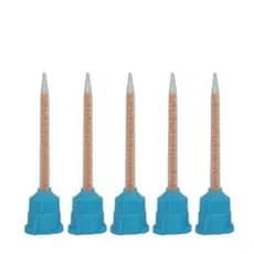 Kit 50 Ponta Azul Ponta De Silicone Misturadora P/ Protemp 4 3m C/ 50 Pçs 8cm Ponta Misturadora