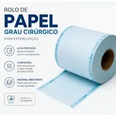 Papel Grau Cirúrgico Esterilização Autoclave 05cm X 200m Rolo Esterilização Papel Grau Cirurgico