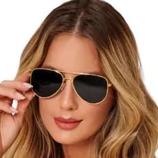 Óculos de sol aviador unissex com proteção UV400 - Moda clássica para homens e mulheres