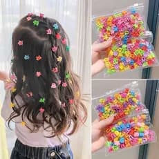 KIT 40 Mini grampo de cabelo de piranha infantil, mini grampo colorido