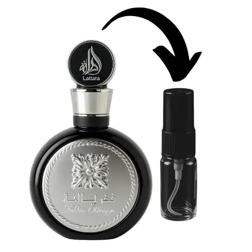Perfume Masculino Fakhar Black Lattafa , 2ml, 5ml, 10ml.