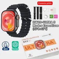 MAIGUO HW10-ULTRA 3 Séries | Relogio Smartchwatch | Modos Esportivos+ À Prova D'água+NFC