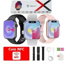 2025 Novo Relógio Smartwatch Tela Amoled Serie X10 NFC,IP67à prova de água