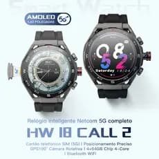 Smartwatch HW18 CALL Relogio Inteligente 5G Entrada Para Chip NFC ChatGPT Microwear Original