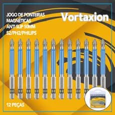 12pcs Ponta Bits De Chave De Fenda Phillips Antiderrapante Magnética Ph2 50mm Imantada