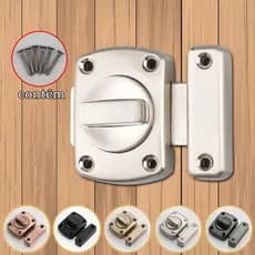 Fechadura Trava De Segurança liga de zinco Porta De Aço Inox Tranca Anti Roubo  Montagem Simples e Fácil