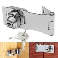 Fechadura para Gavetas e Armários 65 mm. 2 chaves 6 parafusos