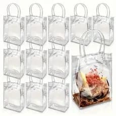 30 PCS Sacos Plásticos Transparentes para Embalagem de Doces Sacos de Presente Reutilizáveis para Biscoitos