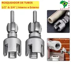 Rosqueamento De Tubos Internos E Externos 1/2" Ou 3/4"