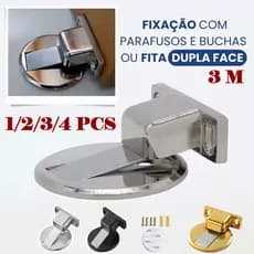 Trava Prendedor Batetor Fixador de Porta Magnético Slim Material aço inoxidáve