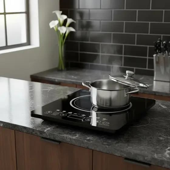 Fogão Elétrico Cooktop Indução Vidro cerâmico Touch 220V
