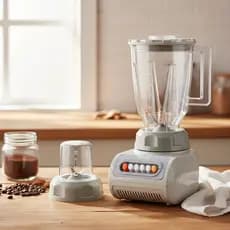 Liquidificador e Moedor de Café Elétrico Branco 220 Volts