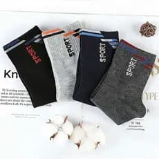 KIT 12 Pares Meias Masculina Adulto Cano Alto com estampa 40-45
