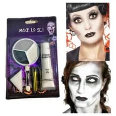 Kit Maquiagem Halloween Baton Preto Terror Artística Full