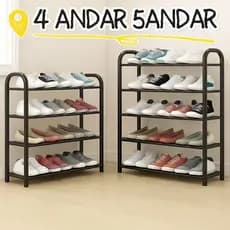Sapateira 4/5 Andares Organizador de Sapatos Tênis 8/10 Pares Desmontável Multiuso para Sapatos, Livros e Brinquedos