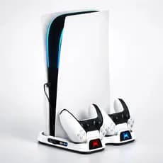 Suporte Vertical Cooler Carregador Compatível Com Todos Ps5 Branco