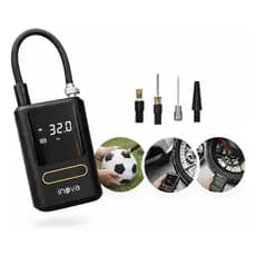 Compressor De Ar Calibrador Pneu Portátil Carro Moto Bike. Preto 12v