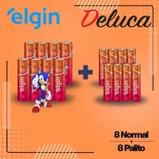 Elgin 8 AA ou 8 AAA pequenas ou Palito  4AAA+4AA Escolha a sua Quantidade