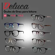 Deluca  Oculos  de Grau para Leitura Modelo Redondo Perfeito para Sua Visão e Seu Estilo 2147-1