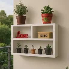 Nicho Decoração e Organização com Divisória 100% MDF BRANCO 15mm