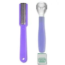 Kit Pedicure Removedor de Calos + Lixa Ralixa + 4 Lâminas Cuidados com os Pés