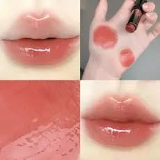 Batom SHAQINUO Transparente e Brilhante, Brilho Labial Hidratante e Iluminador, Maquiagem para Lábios