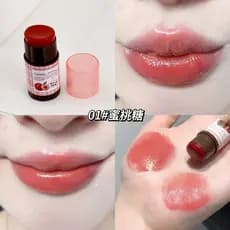 Conjunto de Bálsamos Labiais Hidratantes com Extrato de Frutas SHAQINUO, Bálsamo Labial Colorido Nacional, Bálsamo Labia