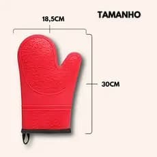 Luva Térmica Silicone para Cozinha Profissional + Brinde Surpresa