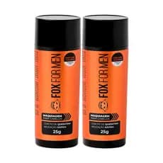 MAQUIAGEM CAPILAR CASTANHO 25g - FOX FOR MEN - 2 unidades