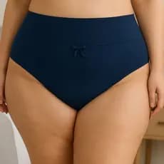 Kit Calcinha Plus Size Cintura Alta Tanga Grande Cós Alto 50 52 54 56 Thamires Plus